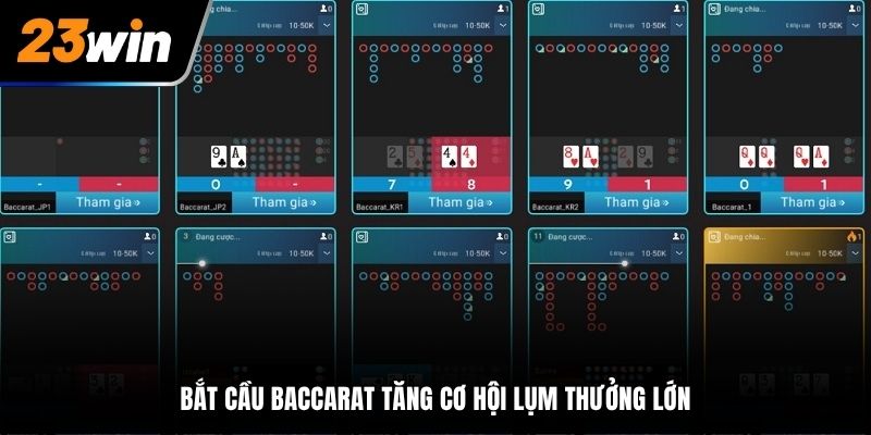 Bắt cầu Baccarat tăng cơ hội lụm thưởng lớn