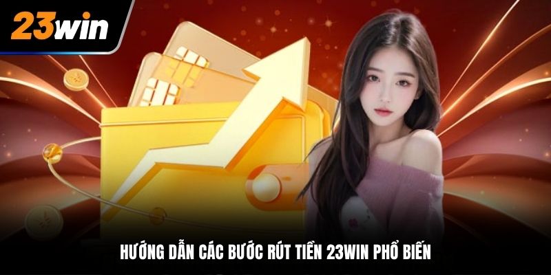 Hướng dẫn các bước rút tiền 23Win phổ biến